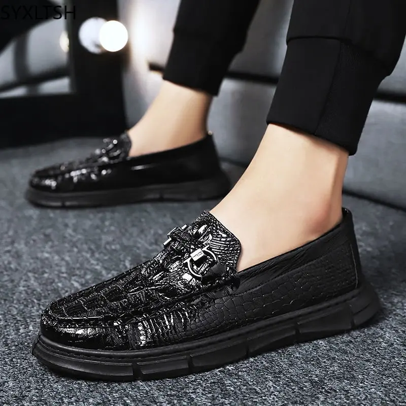 

Casuales Loafers Men Leather Shoes Casual Shoes for Men Luxury Sneakers Italiano Office 2023 Slip on Shoes Men Zapatillas Hombre