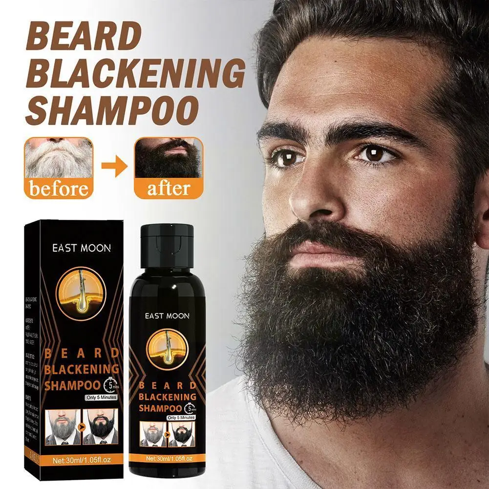White-to-black Shampoo Natural Long-acting Natural Hair Ingredients Blackening Not Irritate Hair Gray Shampoo Mild Beard Co J0h8