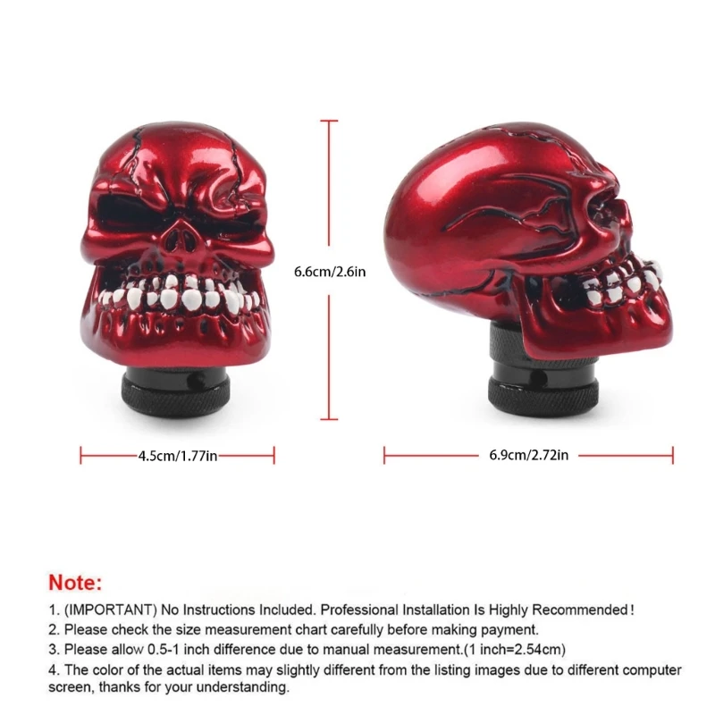 652F Ручка переключения передач с черепом автомобильные аксессуары подходит для