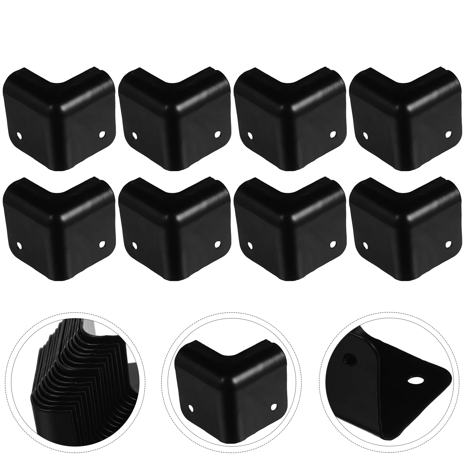 

16 Pcs Speaker Wrap Angle Iron Corner Guard Jewelry Case Protector Guitar Accessories Capo Table Stage Corners
