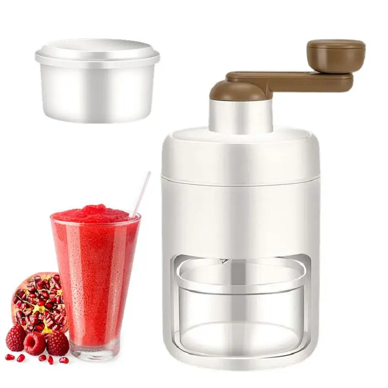

Manual Ice Crusher Portable Hand Crank Manual Rotating Ice Crusher Non-Slip Easy To Use Ice Blender Fun Beverages Gadgets