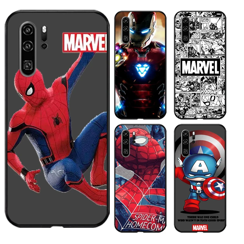 

Marvel Spider Man Hero Phone Cases For Huawei Honor P20 P20 Lite P20 Pro P30 Lite Huawei Honor P30 P30 Pro Funda Coque Carcasa