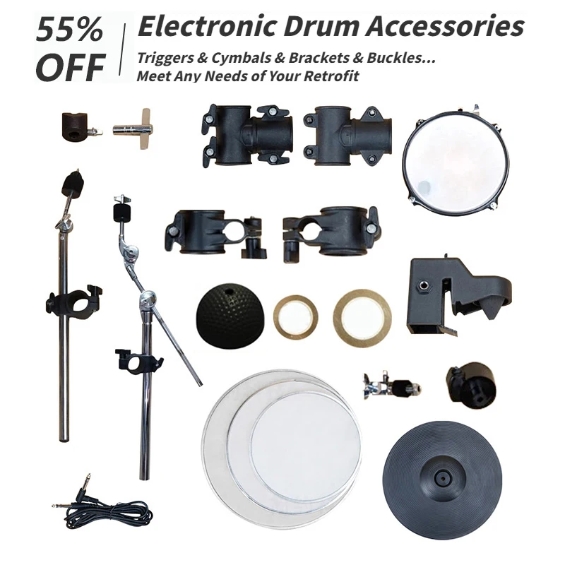 

Digital Electronic Drum Trigger Cymbal Set Diy Kit Music Equipment Practice Drum Saucer Professional Tambor Musical Instrument