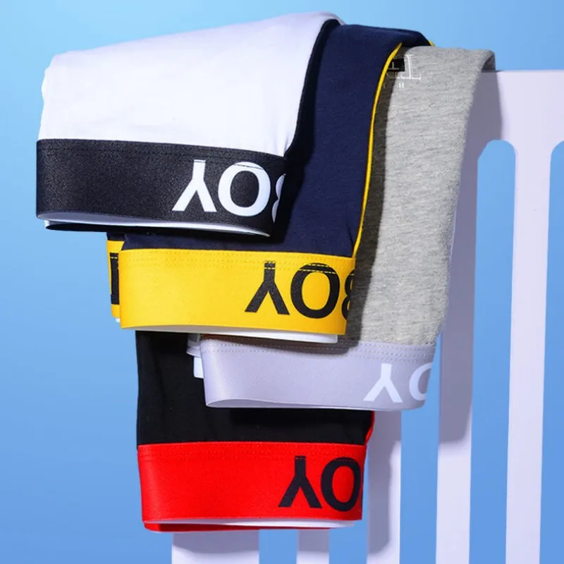 Men's Underwear Panties Fashion Printed Boxer Shorts Male Breathable Loose Men Underpants Men's Elastic Underwear Boxer M-3XL