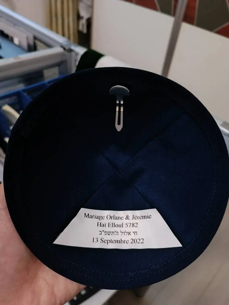Черный хлопковый саржевый Свадебный KIPPAH Kippot Kipot | Тематическая одежда и униформа