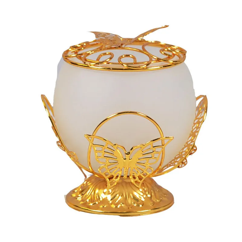 Изысканные стеклянные подсвечники металлические рамки праздничные украшения