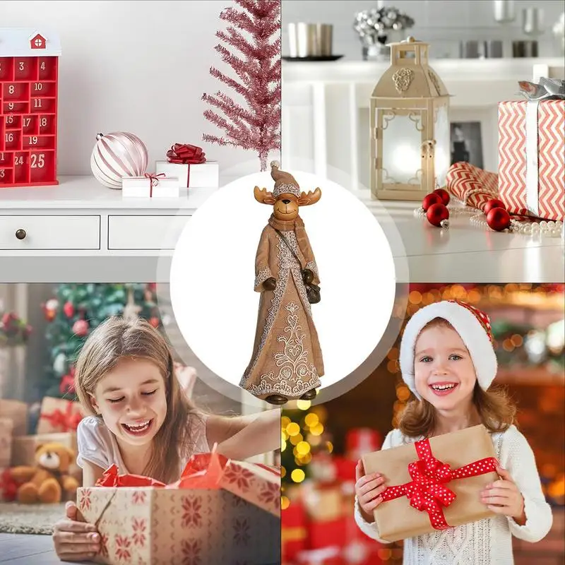 Рождественская статуя классическая имитация льна скульптура снеговика забавные