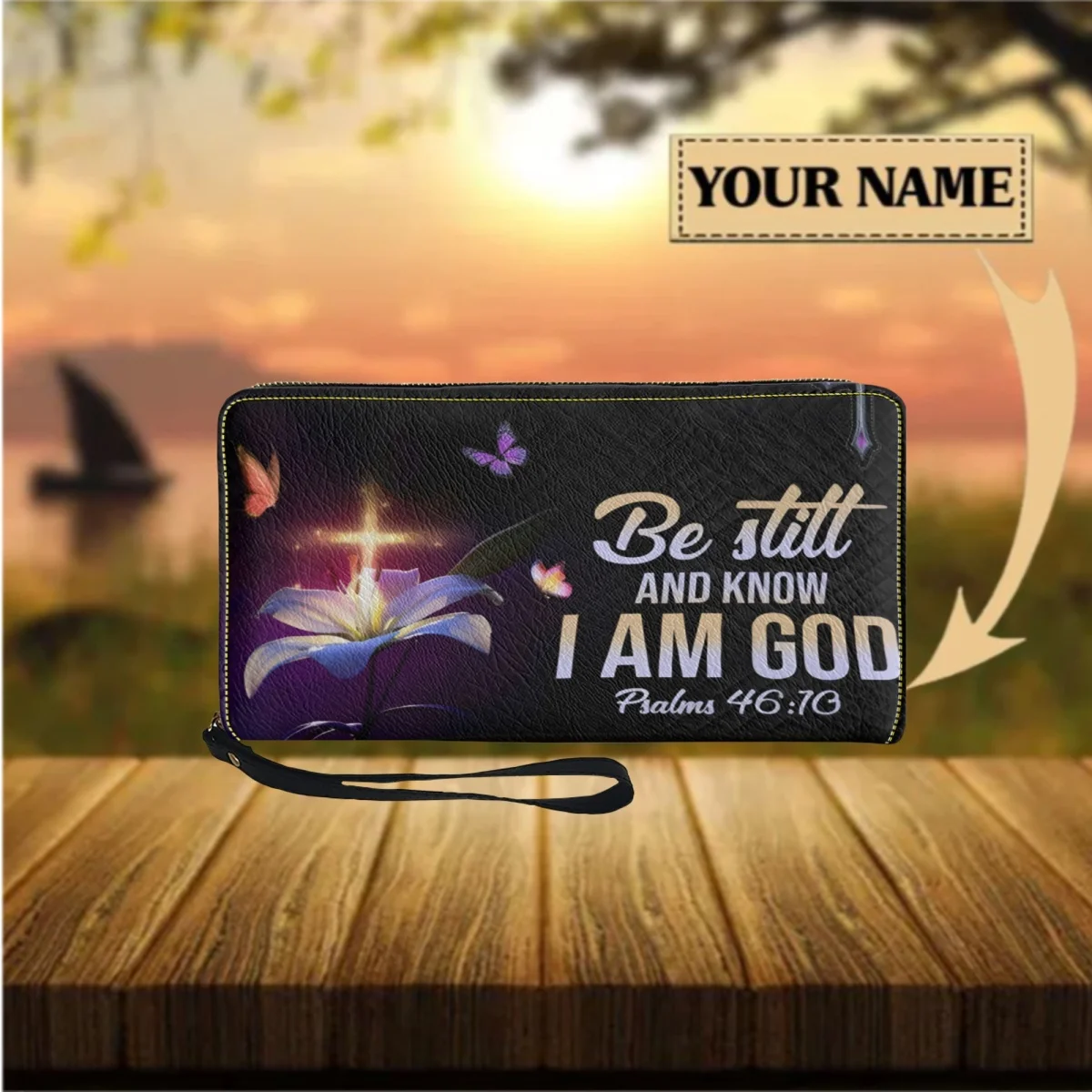 Длинные кошельки из кожи с именем на заказ для женщин вдохновляющий подарок