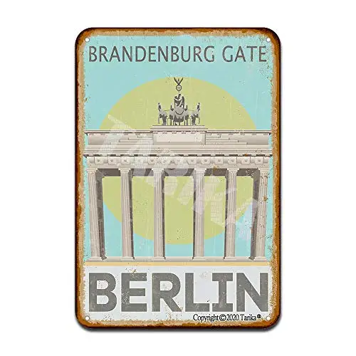 

Немецкие ворота бренденбург Железный постер картина жестяной знак винтажный Настенный декор для кафе бара паба домашние украшения пива