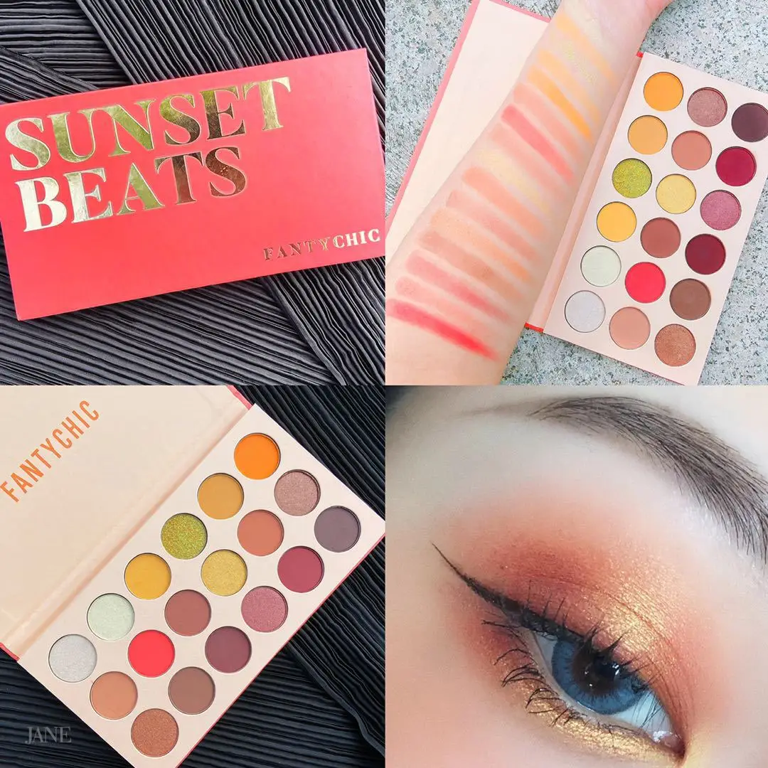 

FANTYCHIC Refreshing Summer 18 Color Macaron Eye Shadow Plate Avocado Green Lavender Purple Eye Shadow Palette Cosmetic