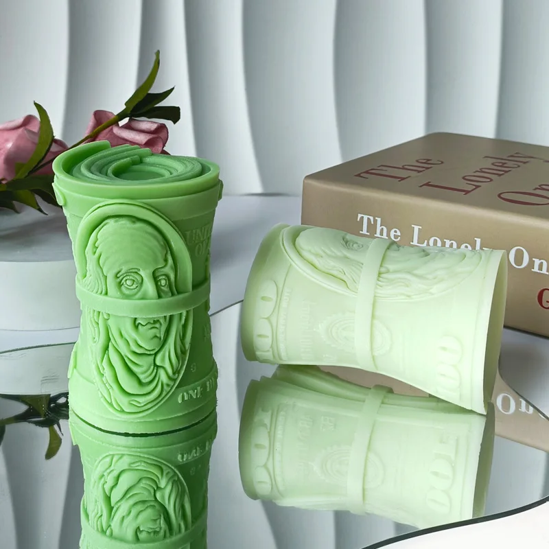 3D денежный доллар силиконовая форма сделай сам ароматическая свеча смола с