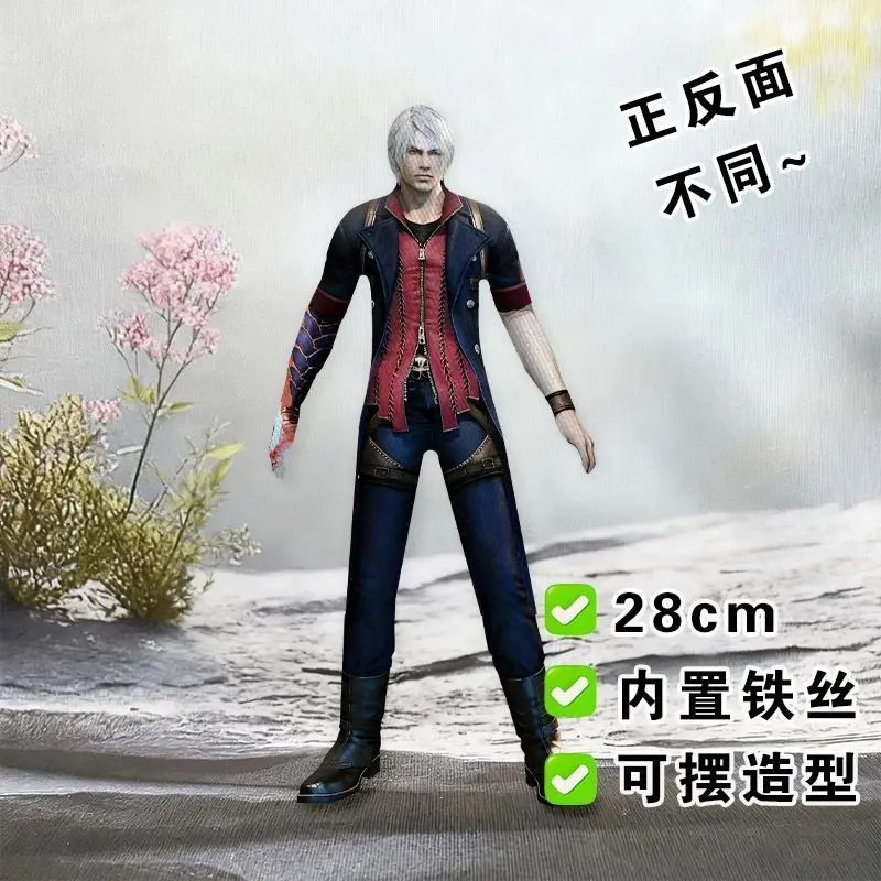 Фото Плюшевые игрушки Devil May Cry 30 см: Аниме-куклы Неро, Данте, Вергилий – Мягкие, милые, коллекционные, декоративные, подарок для геймеров №3