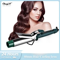 ckeyin professional curling iron tourmaline ceramic 40mm hair curler curly wand big wave hair curlers tongs salon styling tool
