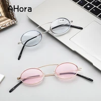 ahora fashion oval womenmen reading glasses alloy small frame pink lens presbyopic eyeglasses europe hyperopia eyewear 1 03 5