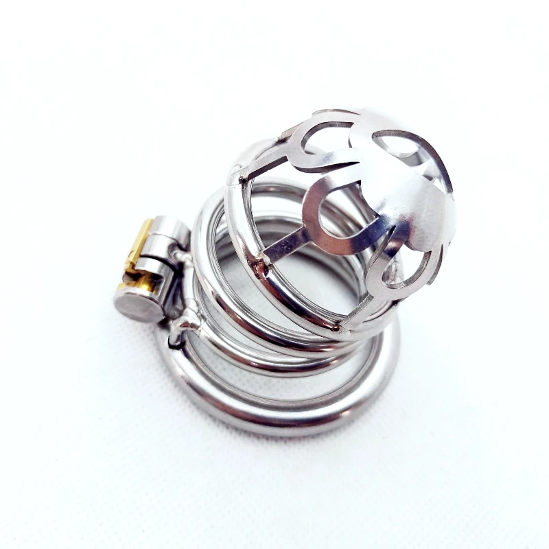 Мужское бондажное устройство из нержавеющей стали с изображением скелета и