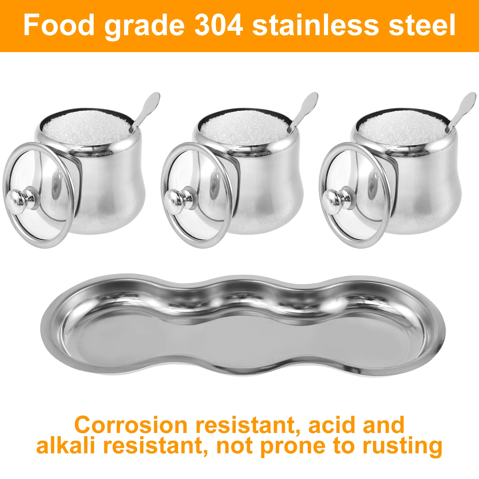 Конфеты для специй конфеты пищевого класса диспенсеры сахара из нержавеющей