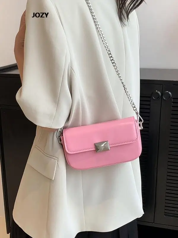 

Fashion Simple Style Versatile Chain Crossbody Bags For Women Luxury Designer 2023 Summer Casual Shoulder Bags New Trendy Purses