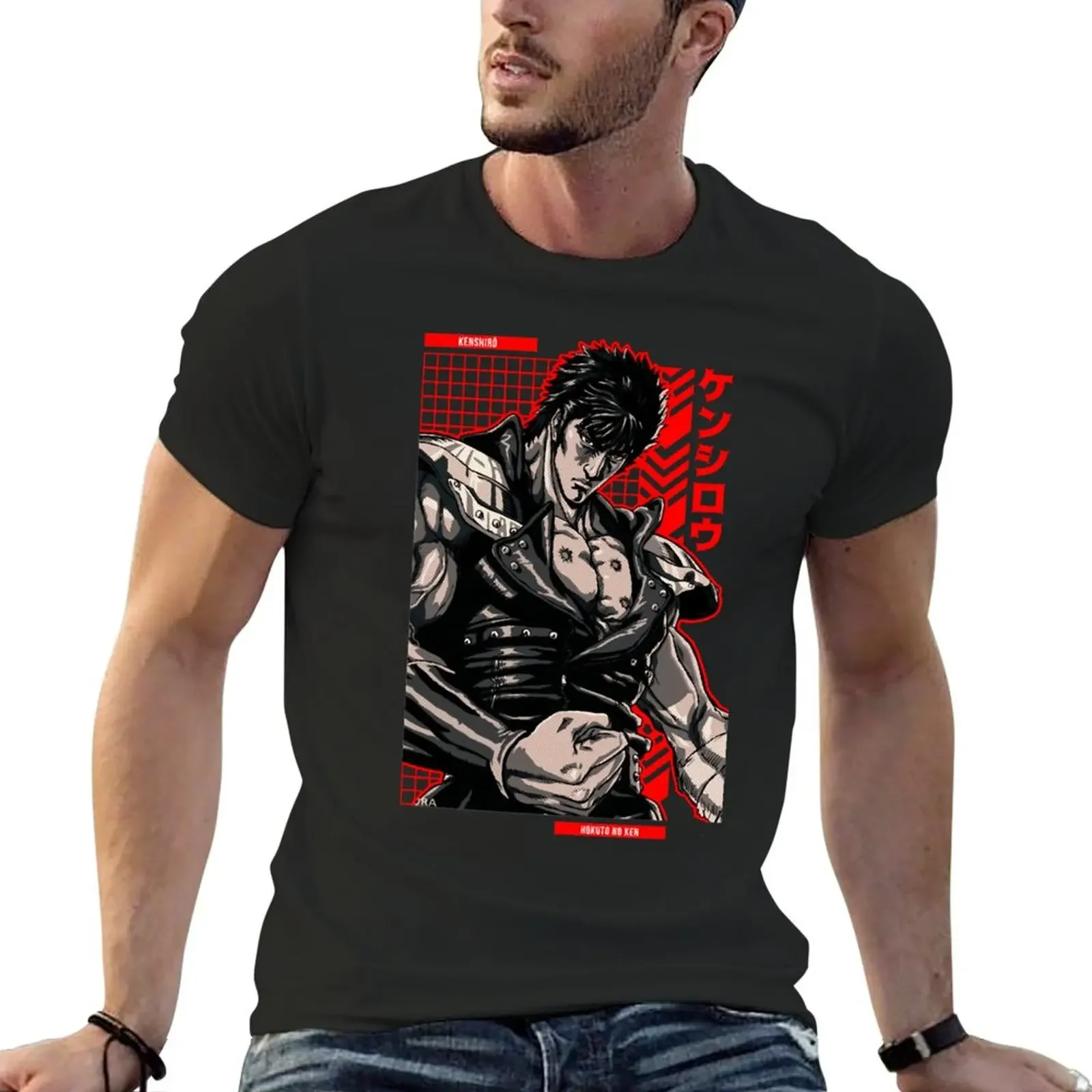 Kenshiro = HOKUTO NO KEN футболка Anime Star Edition летние топы быстросохнущие футболки для мужчин