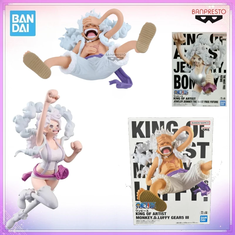 Фото В наличии Оригинальная фигурка Bandai Banpresto One Piece King of Artist Jewelry Bonney Monkey D Luffy, модель игрушки, подарок, коллекционные фигурки, игрушки MVC №1