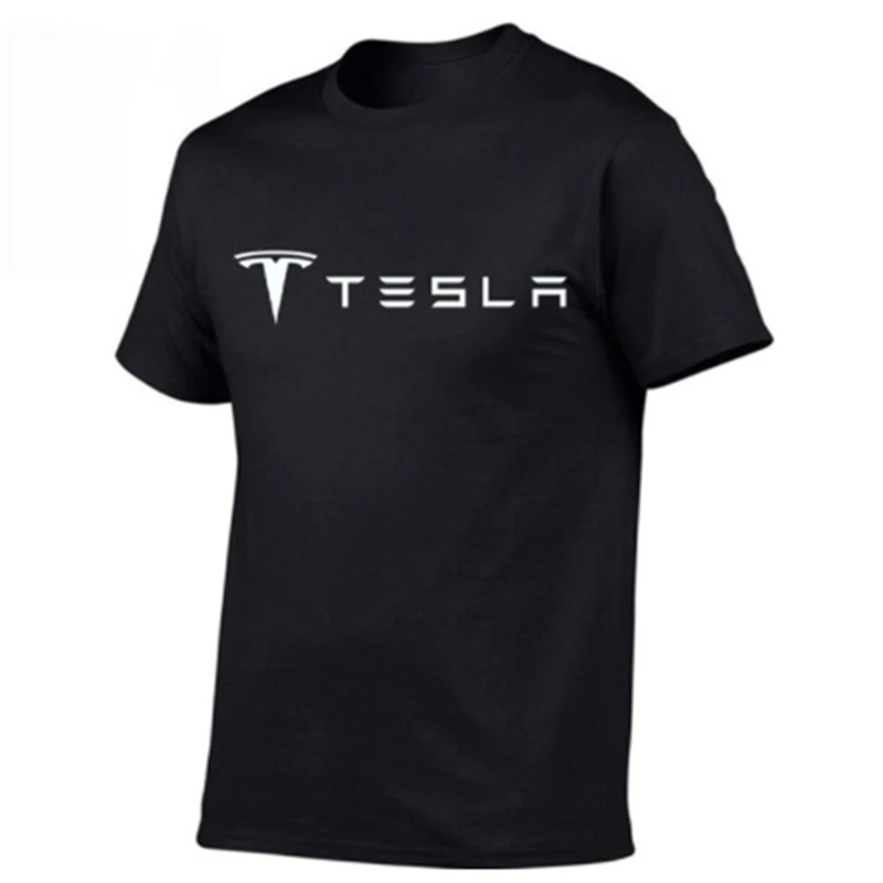 

2022 Summer Casual Top Tee Male Clothing for TESLA T-Shirt Fashion solid colour T Shirt men V