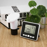 ultrasonic wireless water tank liquid depth level meter sensor with temperature display with 3 3 inch led display