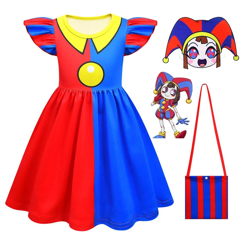 Детский цифровой костюм для косплея цирковой помни