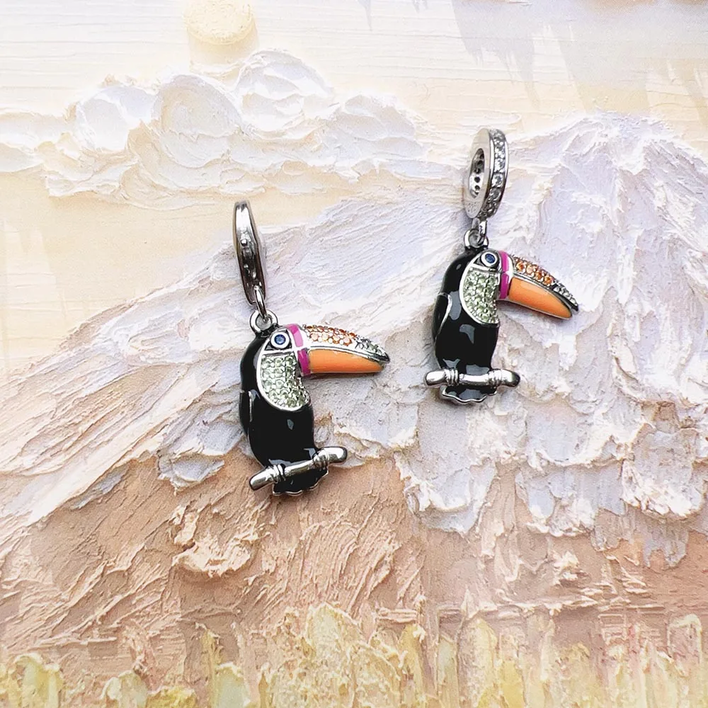 Красочные Подвески Touca в европейском стиле из чистого серебра 925 пробы милые