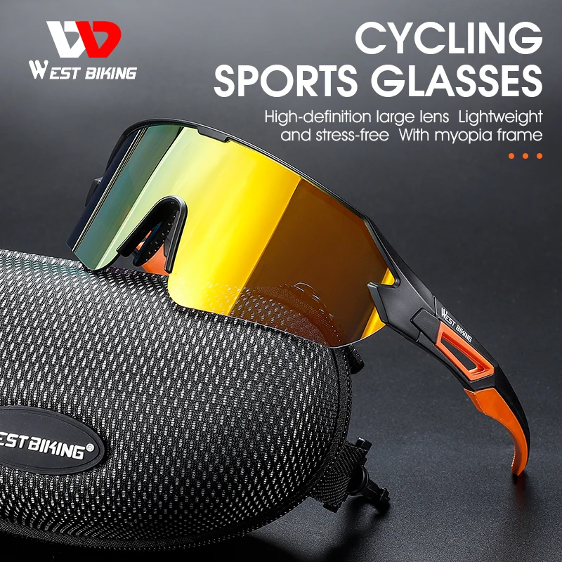 

WEST BIKING велосипедные солнцезащитные очки с защитой UV400, спортивные очки для мужчин и женщин, очки для горных и шоссейных велосипедов, очки для...