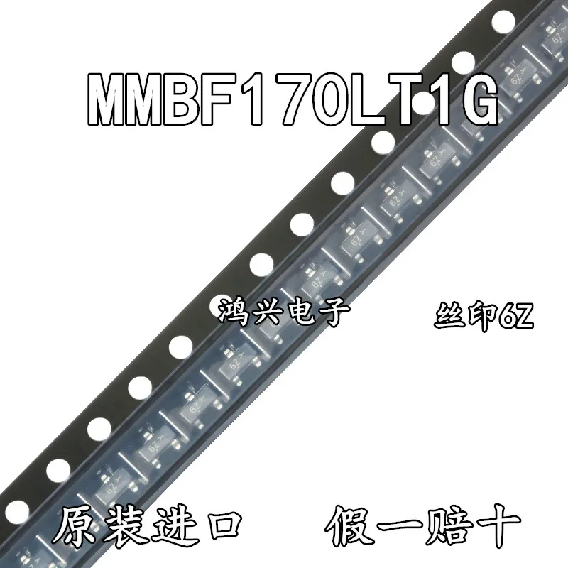 

30 шт. Оригинальный Новый 30 шт. Оригинальный Новый MMBF170LT1G трафаретная печать 6Z N-channel MOS FET 60V 0.5A SOT23-3