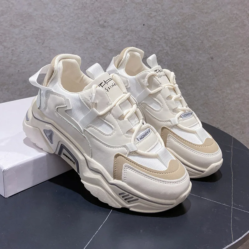

Breathable Mesh Sneakers Women Shoes Autumn Trend Wedge Platform Casual Dad Shoes Female Sport Tennis Running Shoes Zapatillas