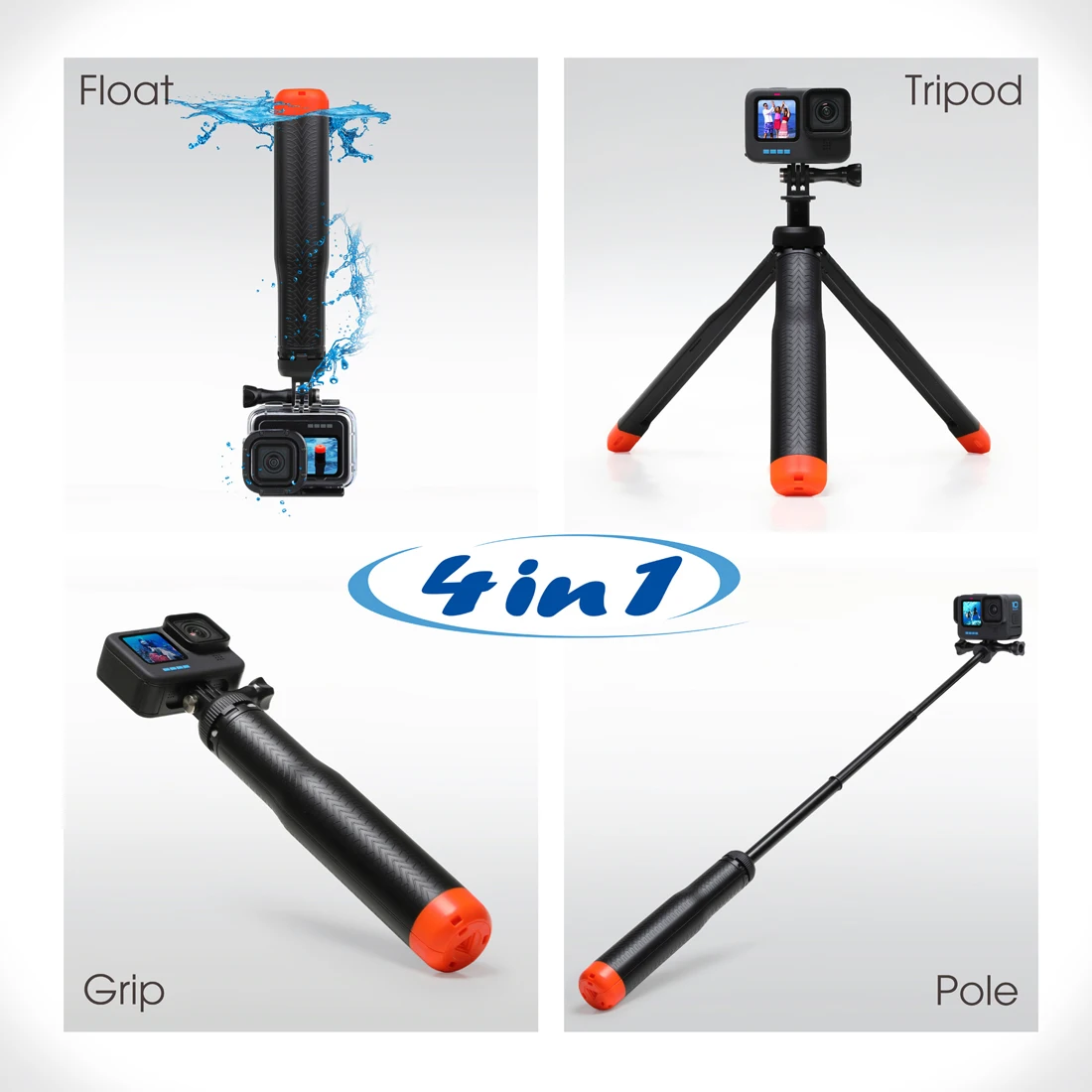 SOONSUN плавающий Штатив для GoPro Hero 10 9 8 7 6 5 селфи-палка DJI OSMO экшн-камеры выдвижной