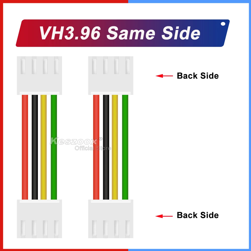 

Keszoox JST VHR-2N/3N/4N/5N/6N/7N/8N/10N 3,96 мм проводной Кабельный соединитель 10-100 см длиной 18awg проводной соединитель [Поддержка под заказ]