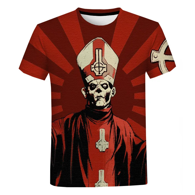 

Halloween Ghost Horror 3D Print T-shirt Men Women Kids Oversized Haikyuu Graphic Casual Rock Cool Short Sleeve T Shirt 100-6XL