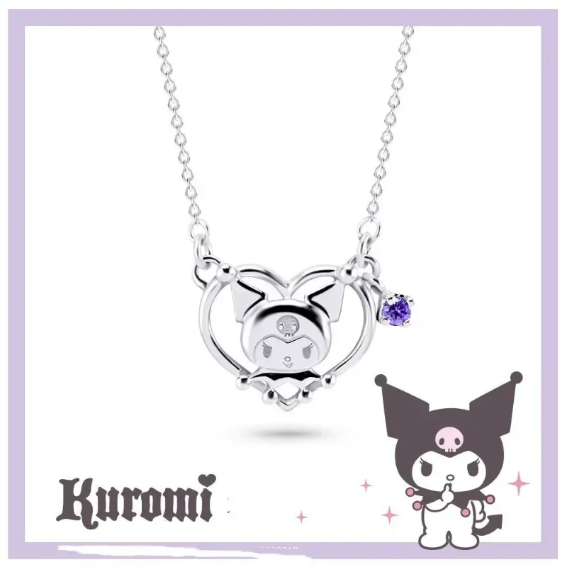Ожерелье Sanrio Kuromi Kawaii модный роскошный нежный браслет с героями мультфильмов