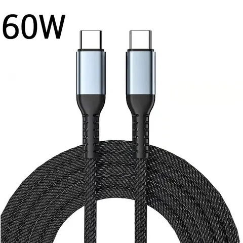 Кабель для быстрой зарядки PD 100 Вт 60 Вт USB C на Type C для Xiaomi Samsung MacBook iPad