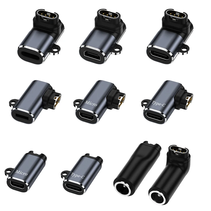 Адаптер зарядного устройства USB Type C/Micro/ios для Garmin Fenix 7/6/5 Instinct 2S benz 2 Plus EPIX forerunner 745