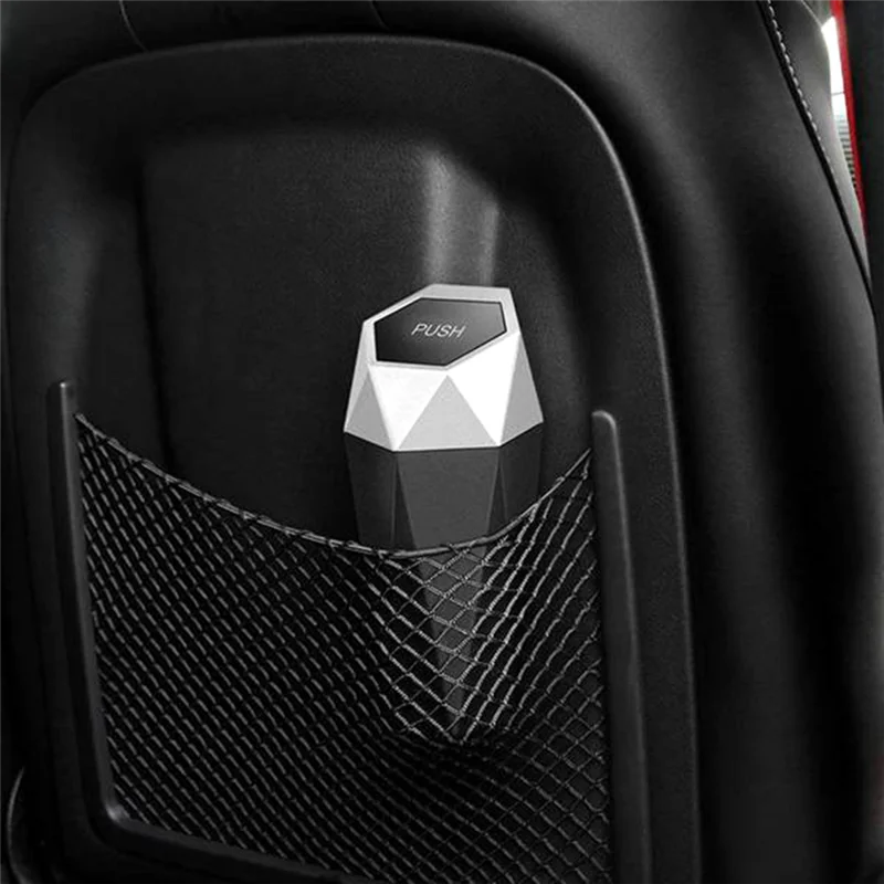 Автомобильный мусорный бак с крышкой портативный автомобильный мини-мусорный