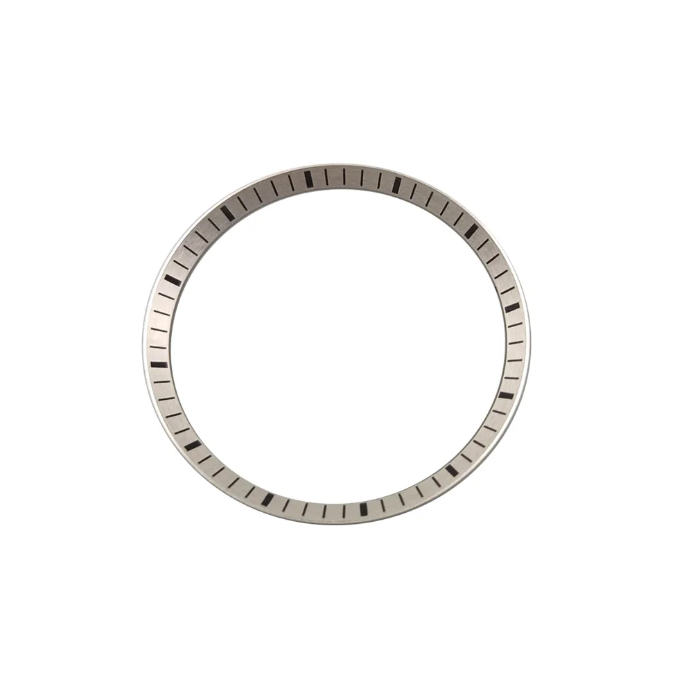 Mod SKX007 30.5mm*27.5mm Silver Scale 24 Hours Index Chapter Ring For SKX 5 SKX007 SRPD NH35 NH36 Movement Diving Watch