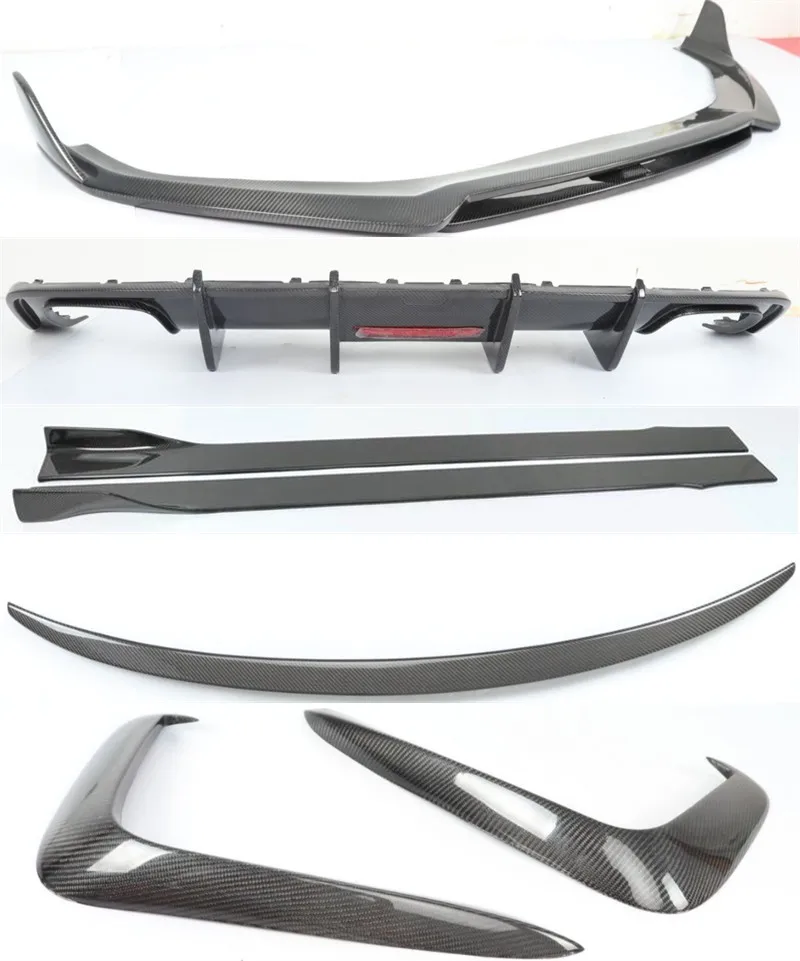 Высококачественный передний бампер из углеродного волокна для Audi A5 S5 B9 2017-2020