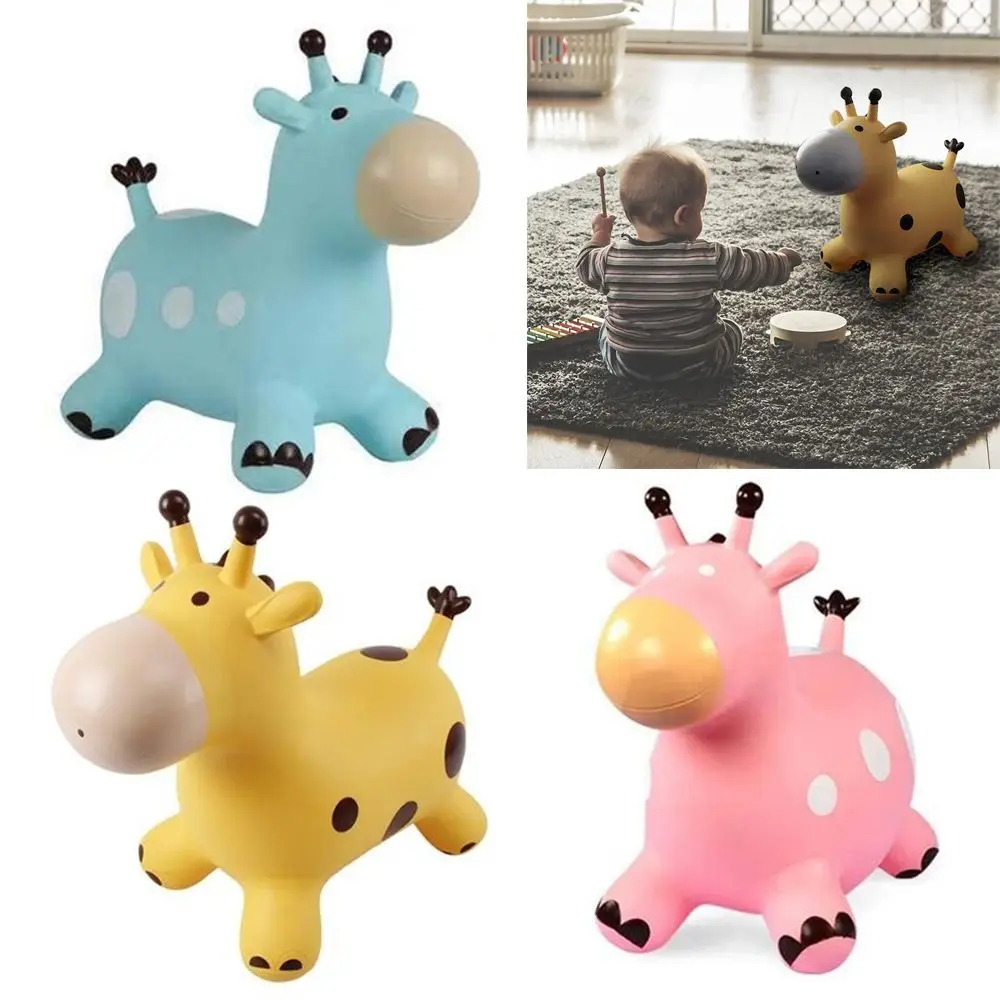 

PVC Bouncing Animal Toys Inflated Toy Children Gifts Bouncy Giraffe Inflatable Jumping Giraffe Horse Riding Kids Hopper