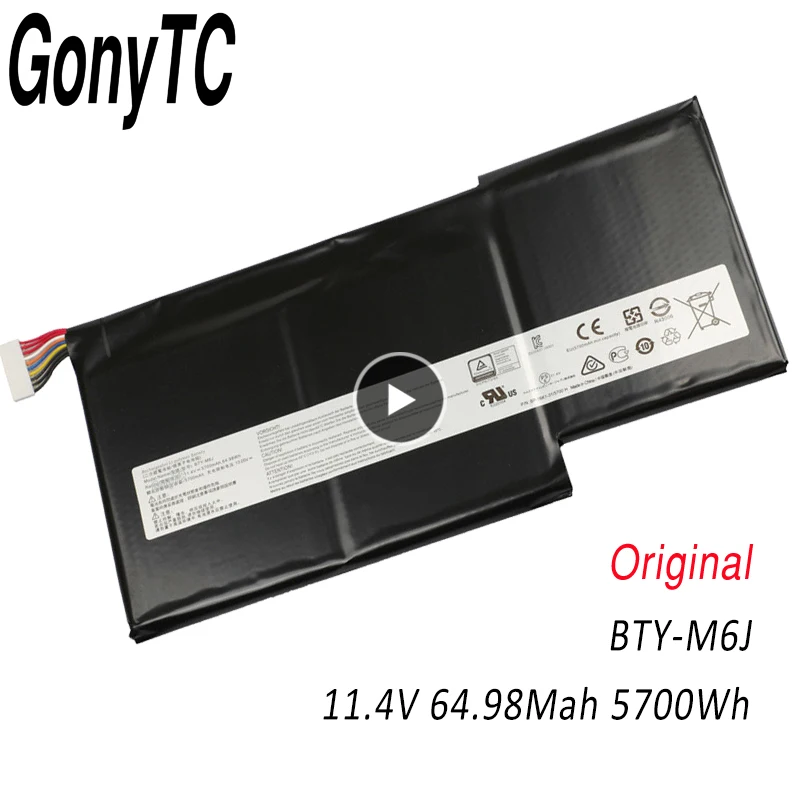 Фото Новый аккумулятор для ноутбука BTY-M6J для MSI GS63VR GS73VR 6RF-001US BP-16K1-31 MS-17B1 MS-16K2 9N793J200 №1