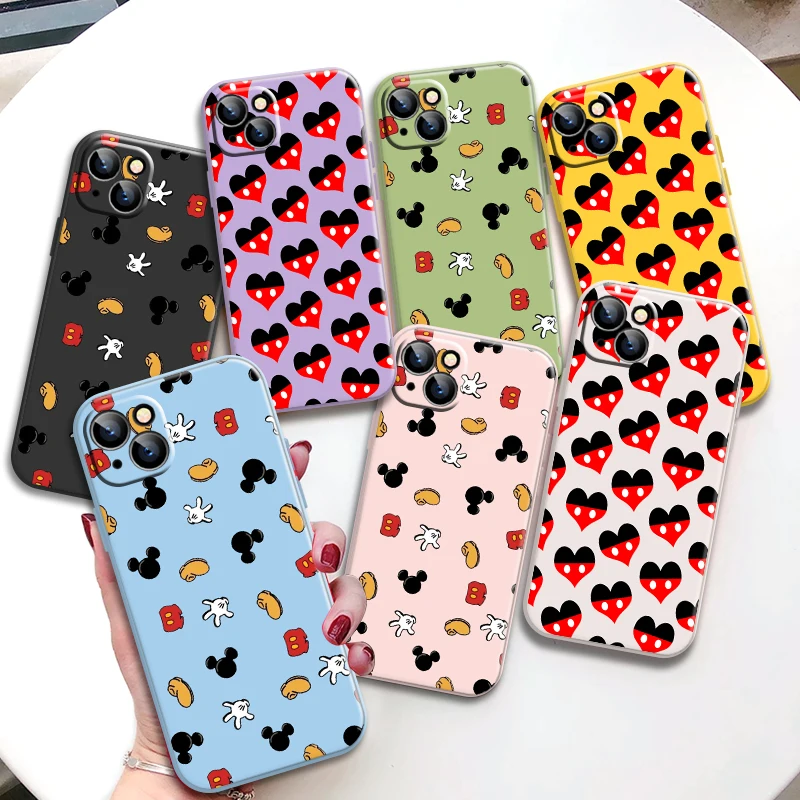 

Mickey Mouse Pattern Phone Case For iPhone 12 Pro X Xr Xs 6 6s 11 12 13 Max Pro Mini 8 Plus SE 2020 7 7P 6219 Vintage Fashion