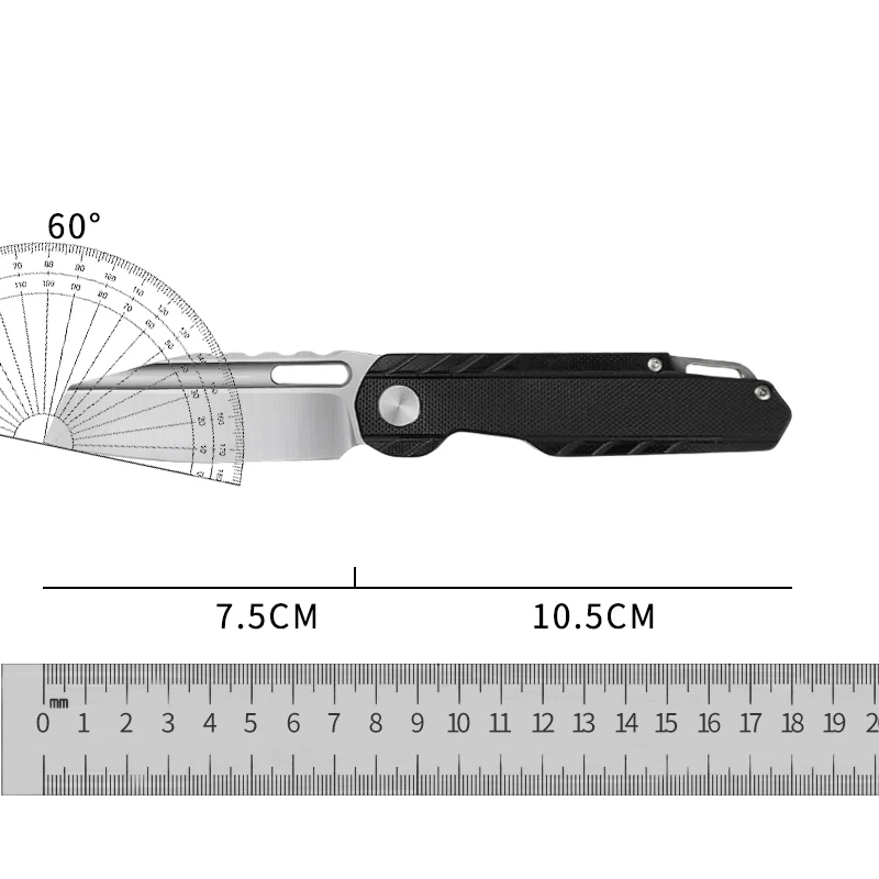 Складной нож серии CRETACE KANTE карманный резец с лезвием D2 рукояткой G10 для