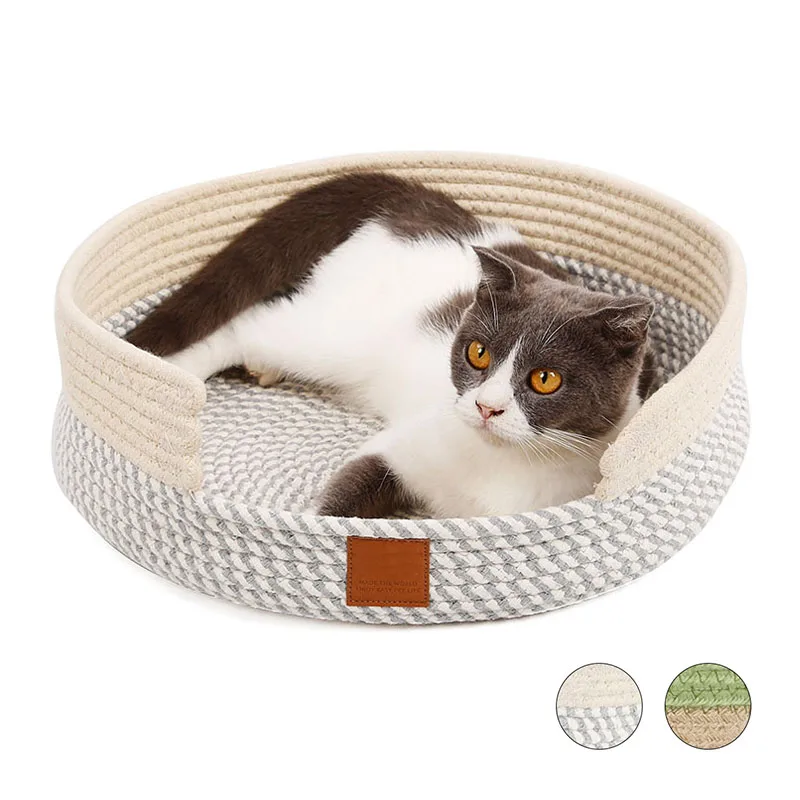 

Handmade Cat Bed Pet Cushion Basket Cotton Durable Cat Scrapers And Beds For Cats Dog Scratch Board Pad