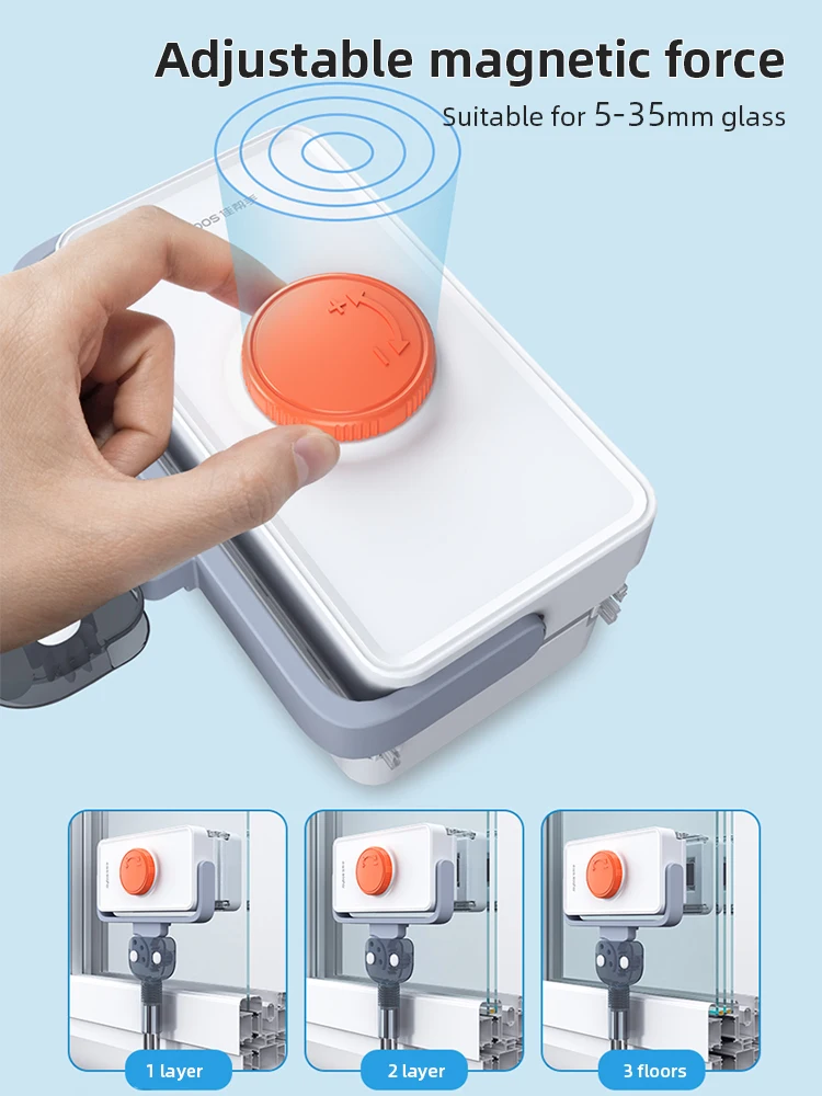 Цена Магнитный стеклоочиститель JOYBOS, трехслойный очиститель окон, специальный инструмент для мытья окон, бытовое средство для чистки