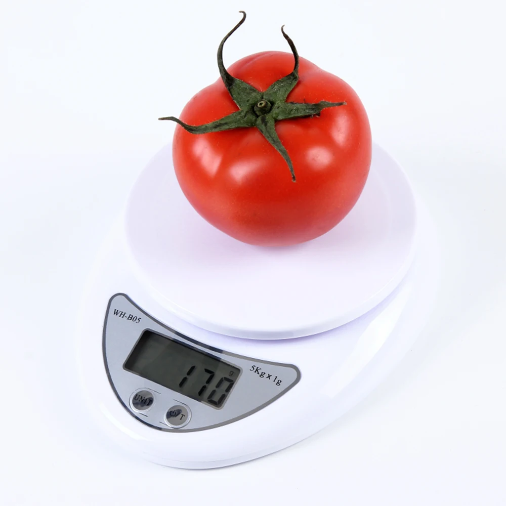

Portable Digital Scale 5kg/1g LED Electronic Scales Food Balance Measuring Weight kitchen accessories Design for Cooking Baking