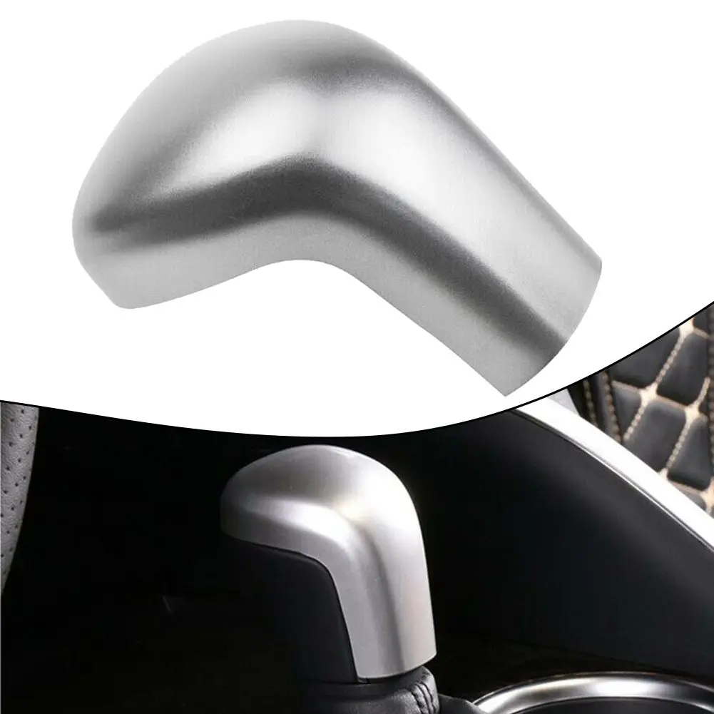 Серебряная накладка на ручку переключения передач из углеродного волокна для