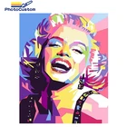 PhotoCustom 40x5 0 см Раскрашивание по номерам для взрослых, рисунок, Раскрашивание по номерам красочных женщин, уникальная Подарочная фигурка, домашний декор