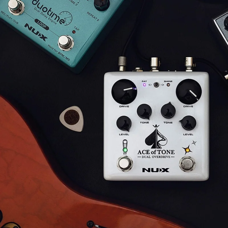 Педаль NUX Ace of Tone NDO-5, эффекты для электрогитары, двойная педаль овердрайва, педаль стэкинг-дилэй (art.: 3920dc478ac2b) - 3920dc478ac2b