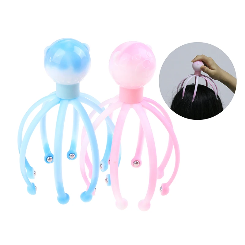 

Head Massager Scratcher Neck Massage Scalp Relax Calm Stress Relief Octopus Tool